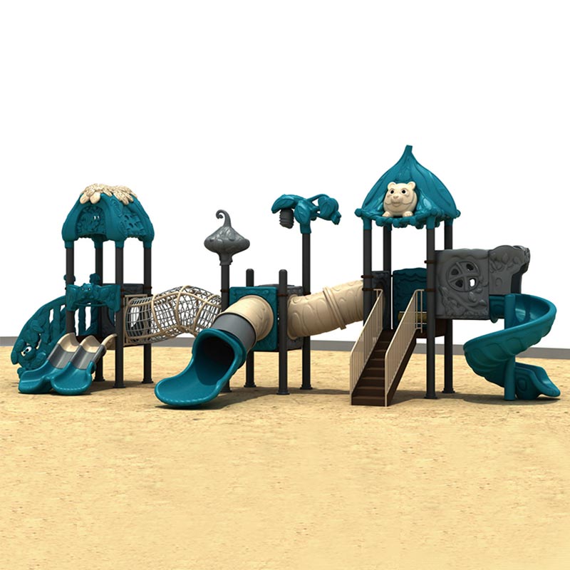 Kindergarten Kids Outdoor Playground Equipment Set with Slide