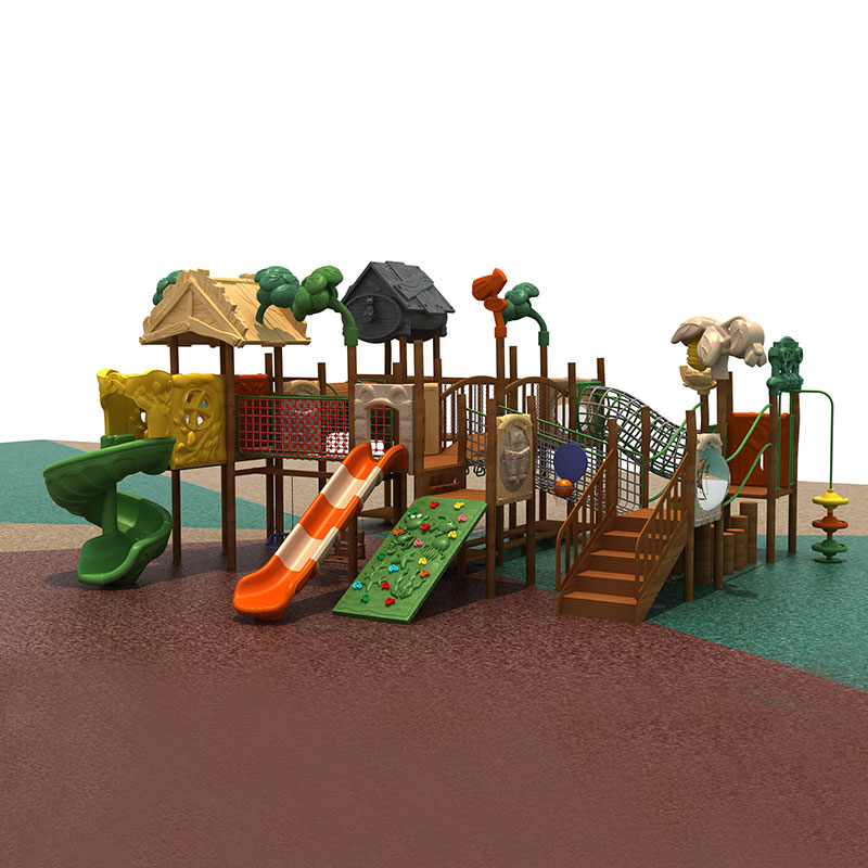 Children Outdoor Playground Slide With Climbing Item