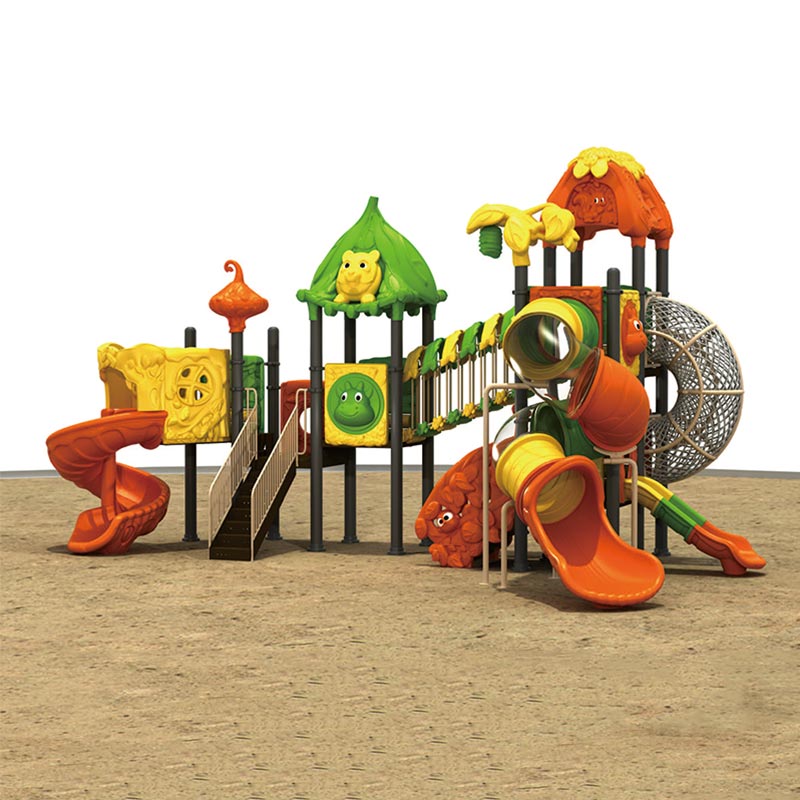 Outdoor Playgroudn With Slide For Children