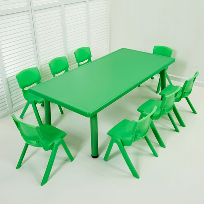 Plastic Eight-person Rectangular Table