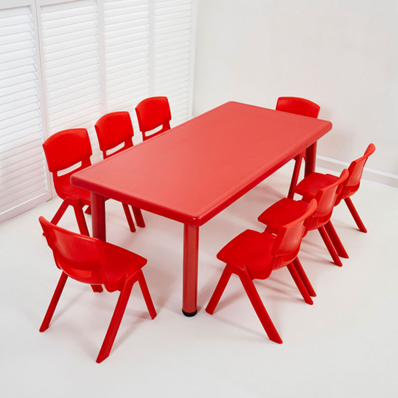 Rectangular Table For Ten People In Fireproof Board