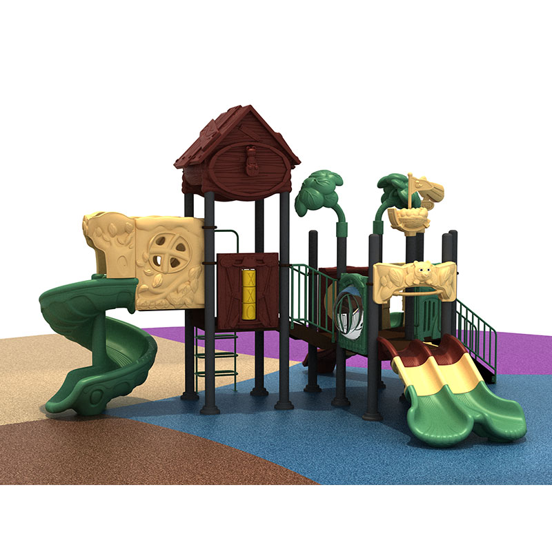 Forest Style Playground Slide For Kids