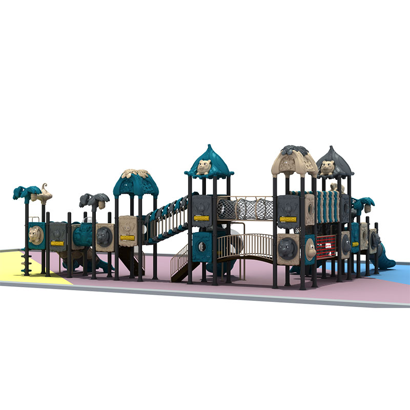 Outdoor Lightly Rocking Swing Combined Slide