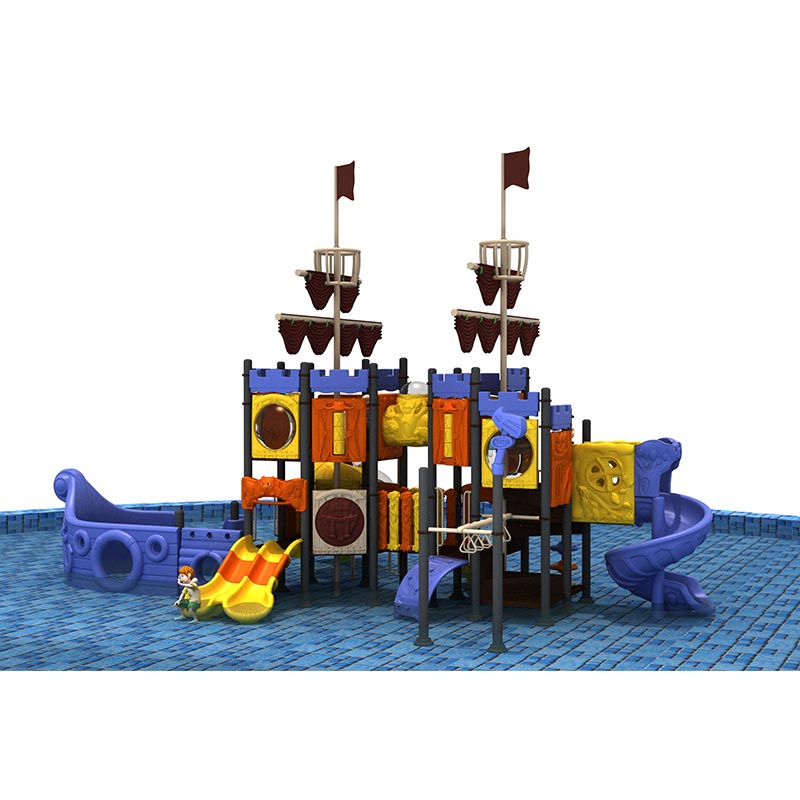 Pirate Ship Kids Outdoor Playground Slide