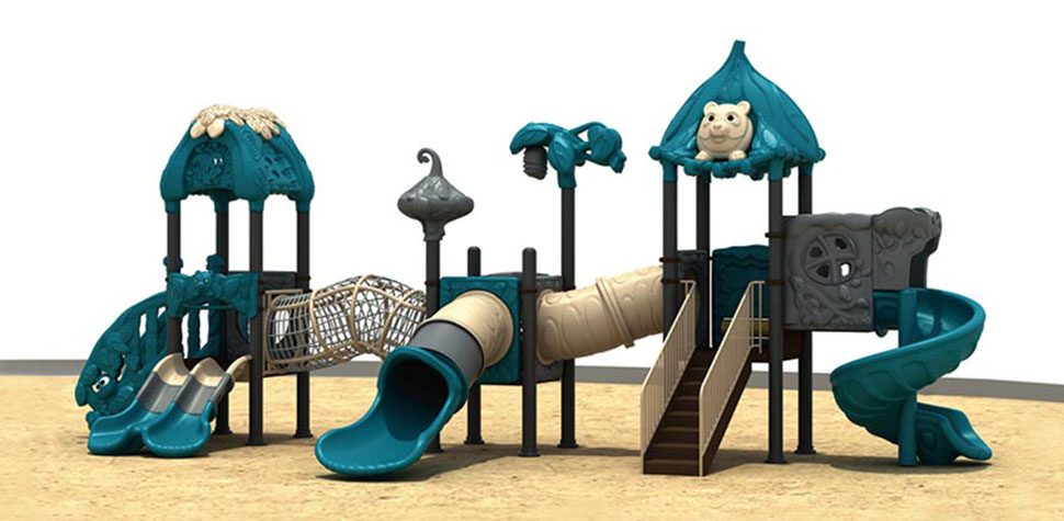 Kindergarten Kids Outdoor Playground Equipment Set with Slide