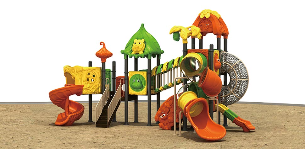 Outdoor Playgroudn With Slide For Children